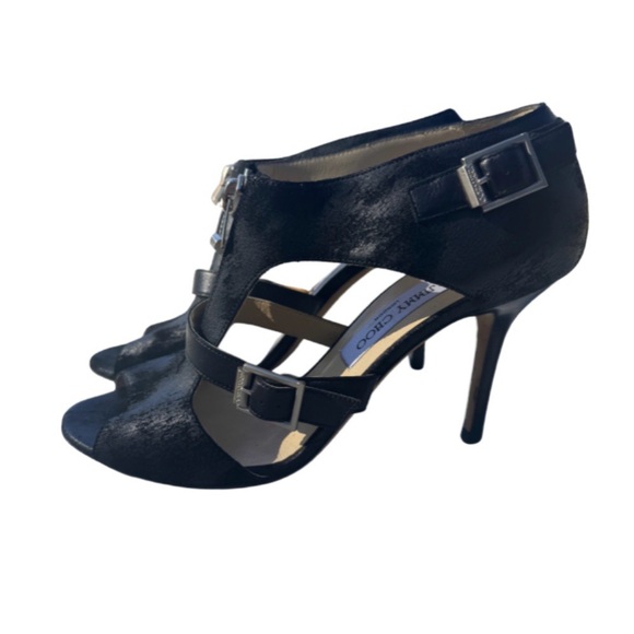 Jimmy Choo “Max” Was Zipper Sandal Booties – Size 39 (US 8-8.5) – Made in Italy - Picture 1 of 15